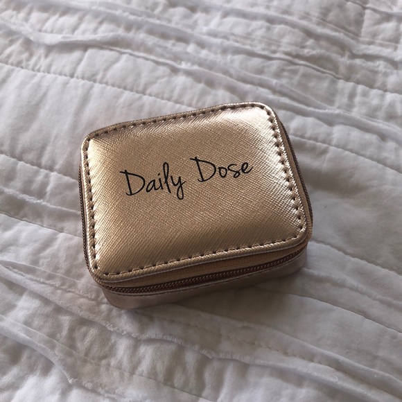 Rose gold pill box